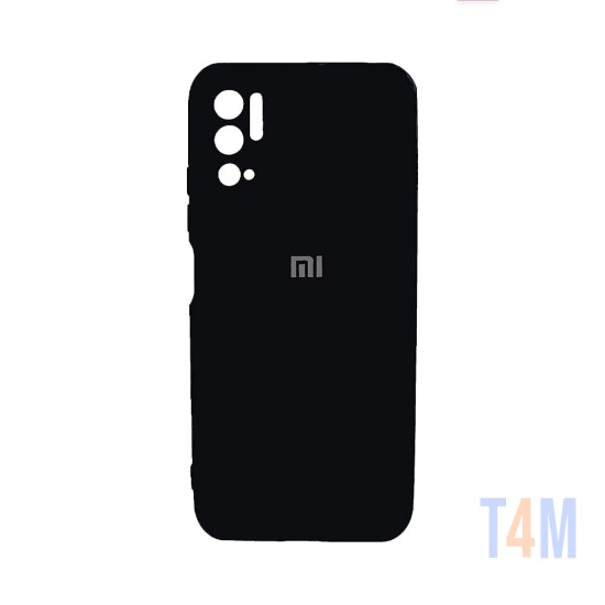 Silicone Case with Camera Shield for Xiaomi Redmi Note 10 5g Black